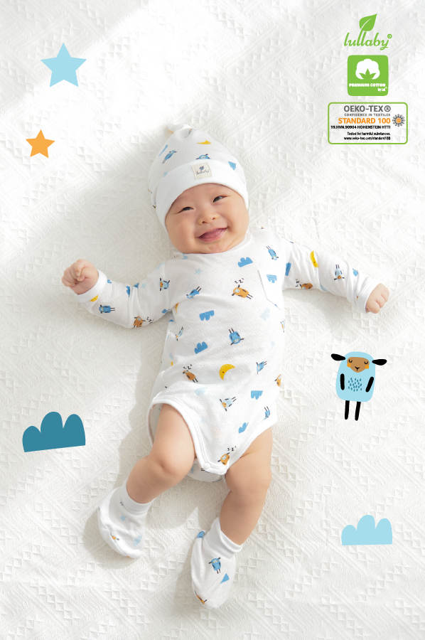 [LULLABY 2021] Set 2 bộ BODYCHIP dài tay thu đông bé trai và bé gái