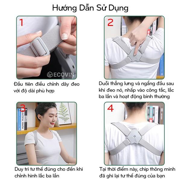 Đai Chống Gù Lưng Rung Cao Cấp, Đai Đeo Chống Gù Lưng Trẻ Em GL470