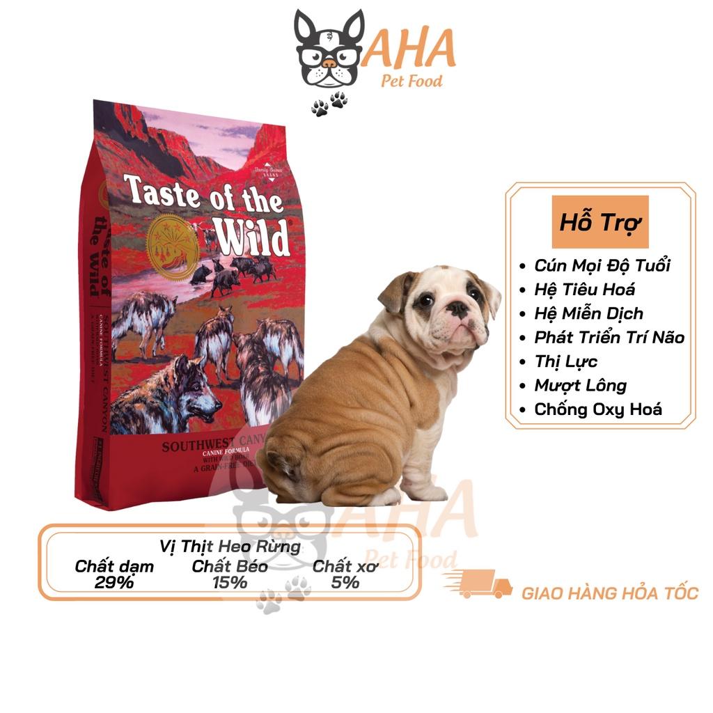 Thức Ăn Cho Chó Bull Anh - Taste Of The Wild Bao 500g - Pacific Stream Thức Ăn Cho Chó Vị Cá Hồi Xông Khói, Rau Củ