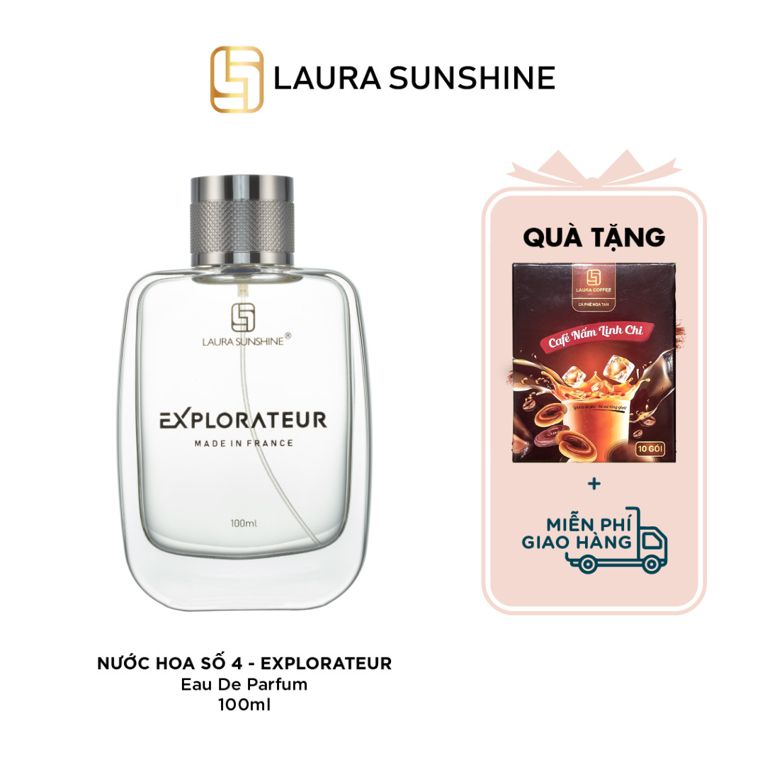 Nước hoa nam Laura Paris #04 Explorateur - Eau De Parfum - 100ml - Laura Sunshine