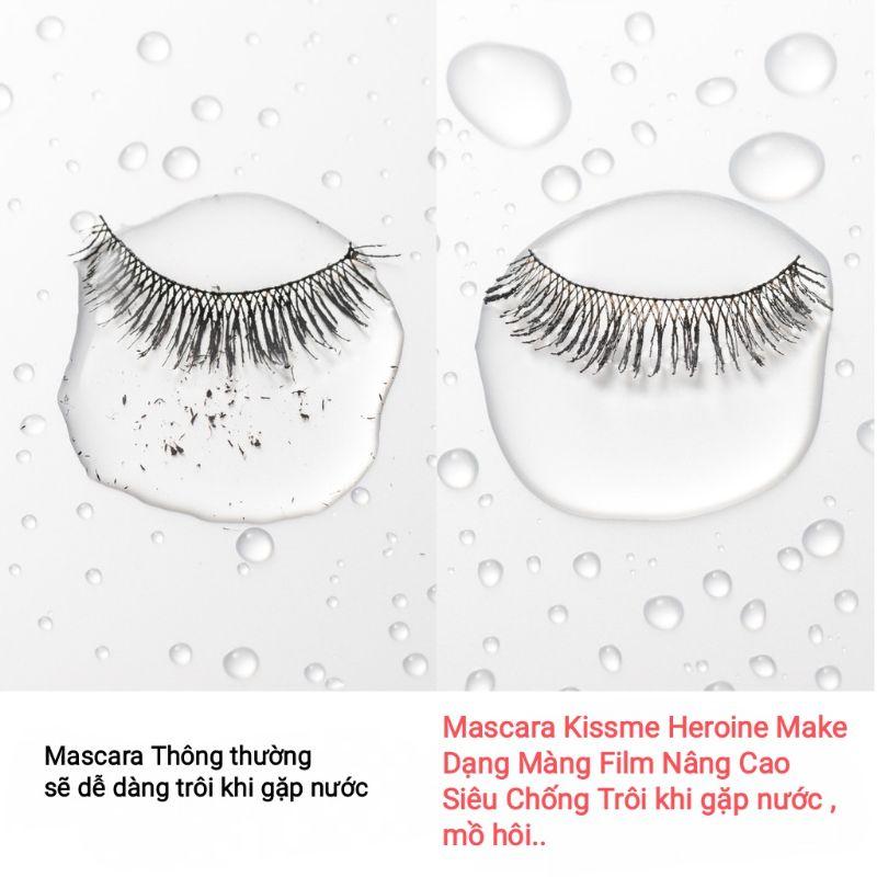 Mascara Dạng Màng Flim Không Lem Trôi Giữ Nếp Cong Và Làm Dày Rậm Mi Kissme Heroine Make (6 G)