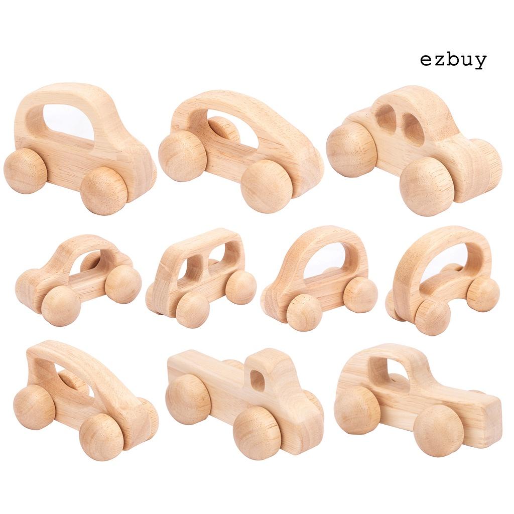 Mô Hình Xe Đồ Chơi Hoạt Hình Bằng Gỗ Cho Bé