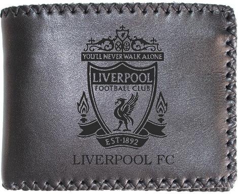 Ví Da Bò Nam Nữ Khâu Viền Khắc Hình Club Liverpool