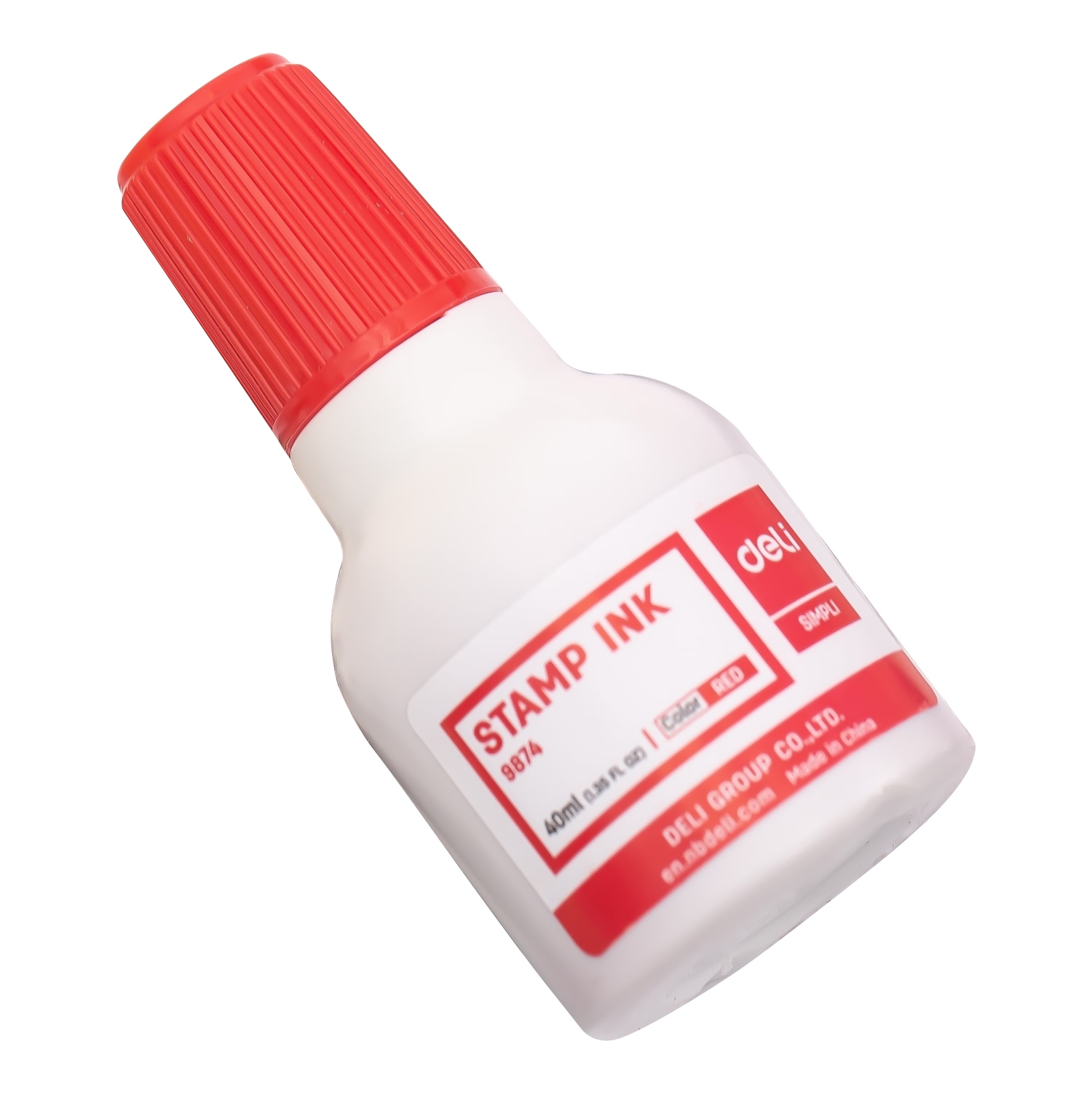 Mực Dấu 40Ml Deli, Đỏ - E9874