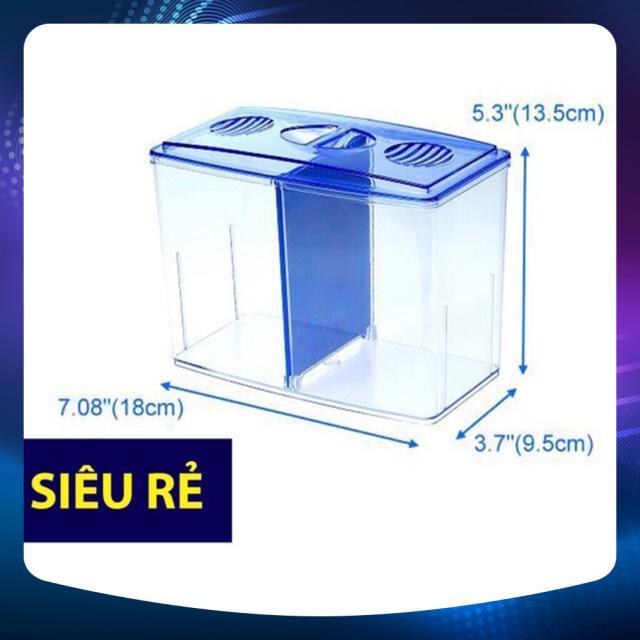 Combo 02 Bể cá betta mini 2 ngăn tháo lắp - Hồ cá betta