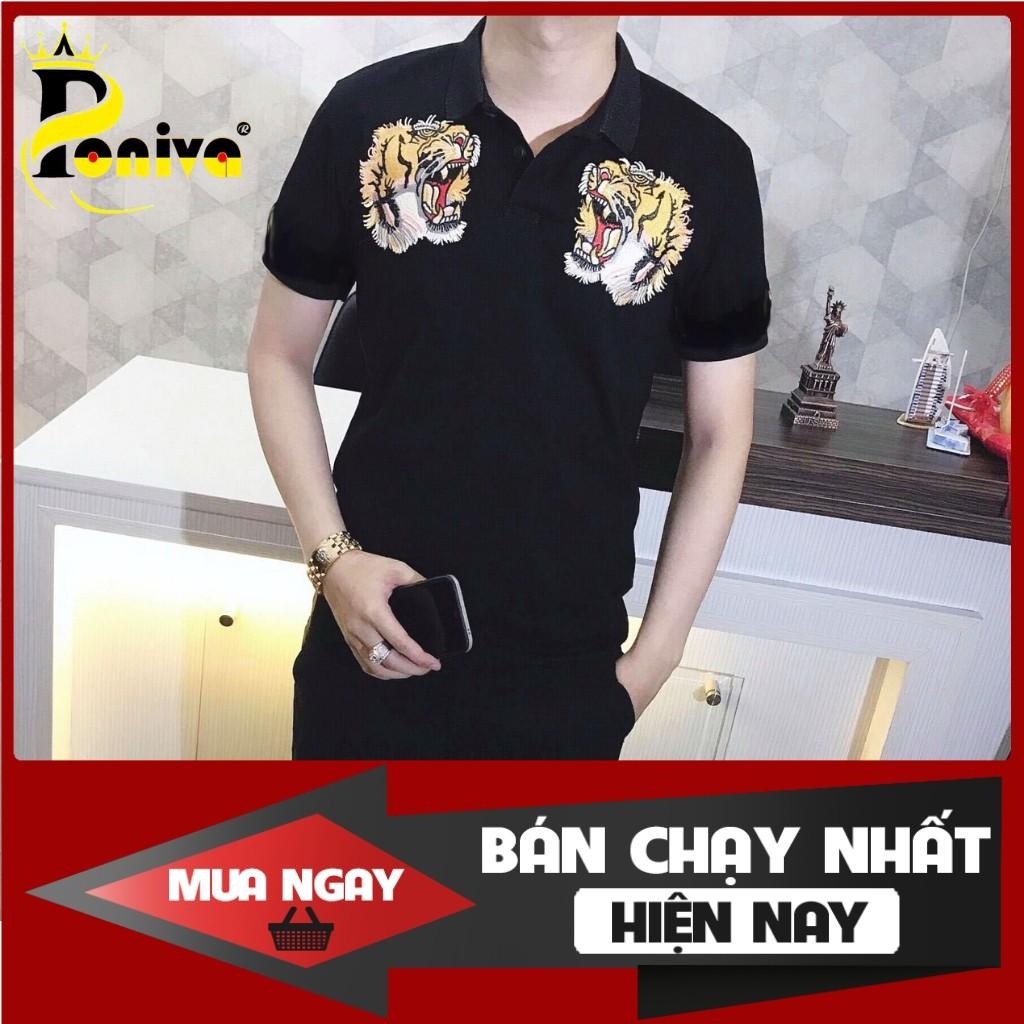 Áo Thun Nam Thêu Họa Tiết Hổ Cực Ngầu