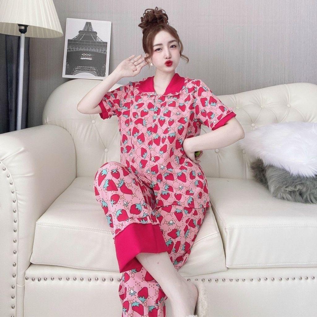 Đồ Ngủ Pijama, Đồ Ngủ nữ lụa cao cấp mềm mại xinh xắn &lt; 60kg