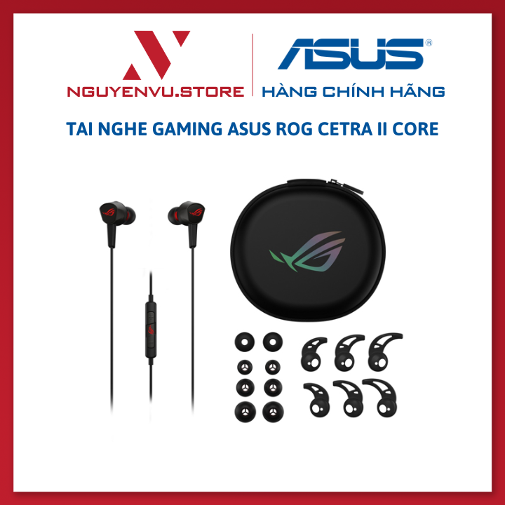 Tai Nghe Nhét Tai Asus Rog Cetra Core Ii - Hàng Chính Hãng