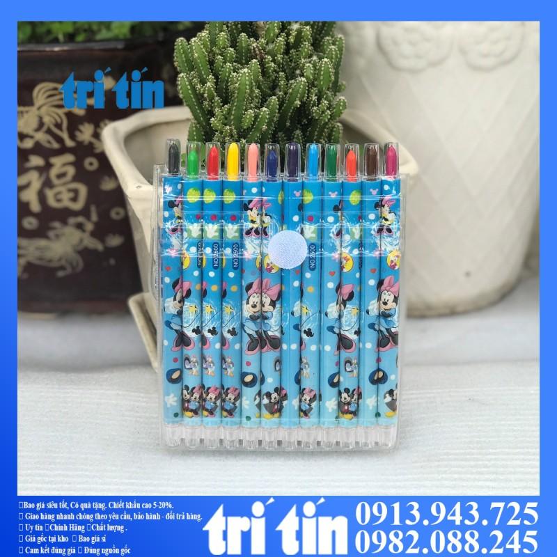 BÚT sáp vặn 12-18-24 màu dài cho bé