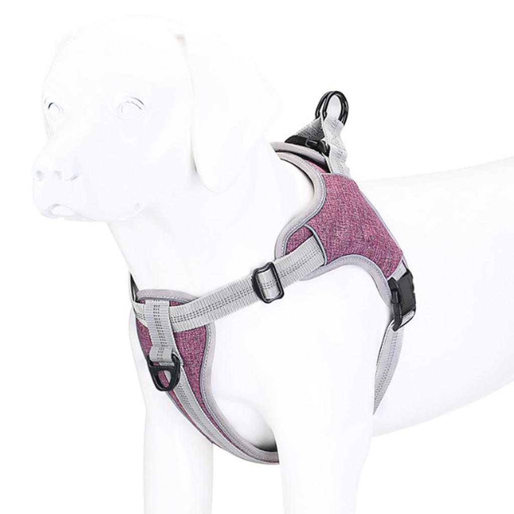 Adjustable Dog Harness Reflective Breathable No Pull Easy to Put on Medium and Large Dogs