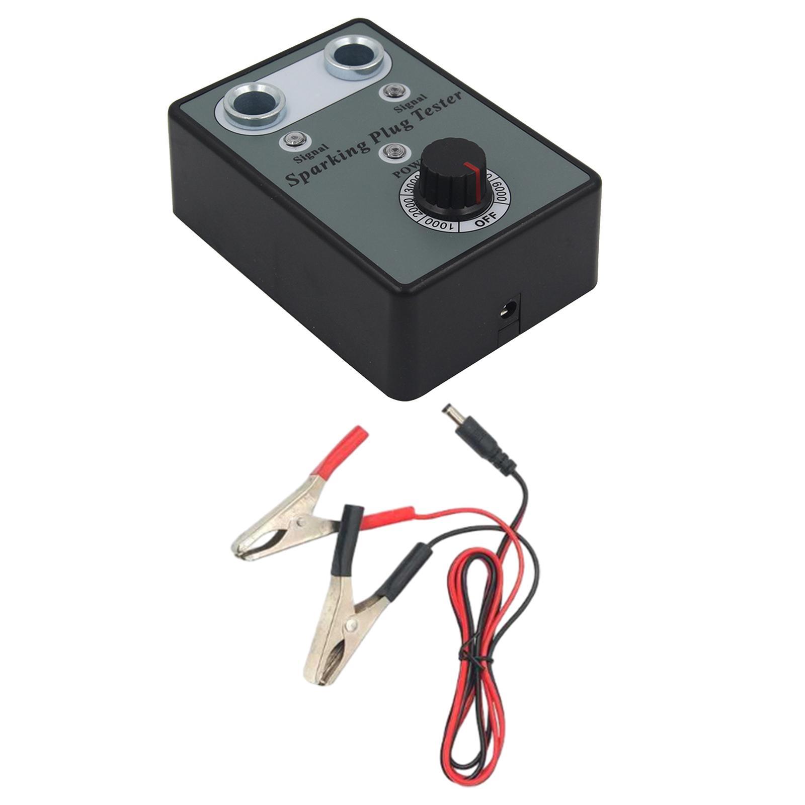 Dual Hole Spark Plug Tester Tool Ignition Plug Analyzer Sparking Plug Tester
