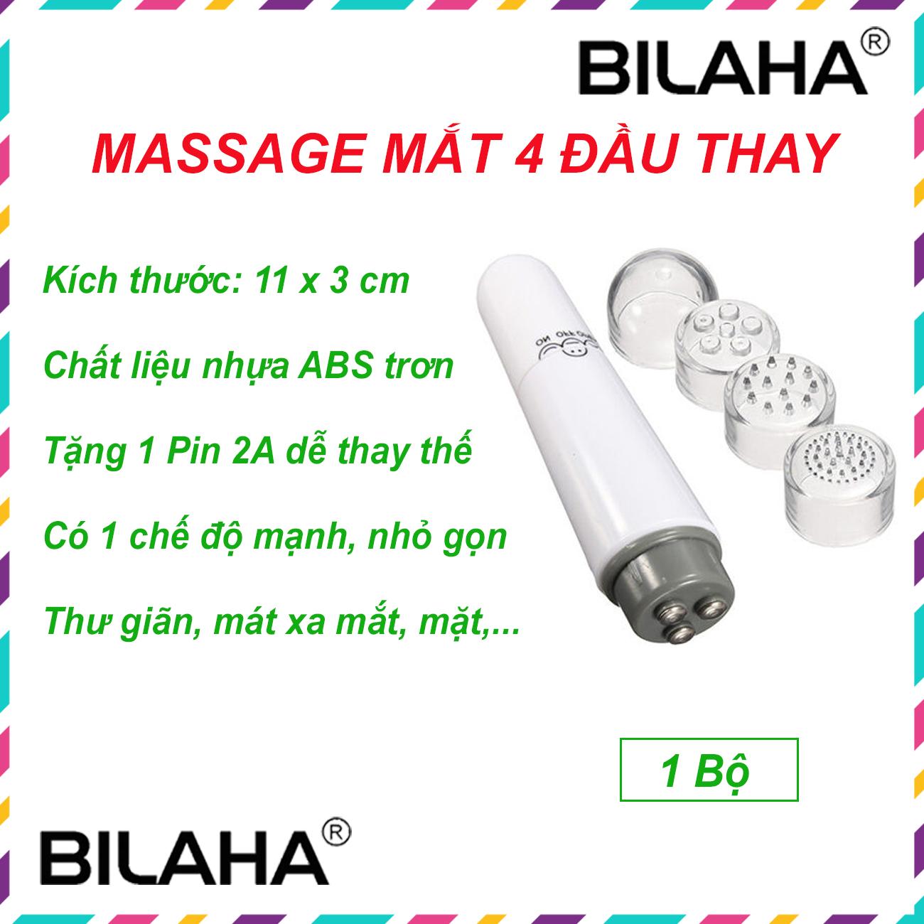 Máy Massage Mắt Hình Chiếc Bút Chống Thâm Quầng, Chống Đau Mỏi Mắt Mini Giúp Trẻ Đẹp (Chọn Màu Sắc) (Hàng Chính Hãng)