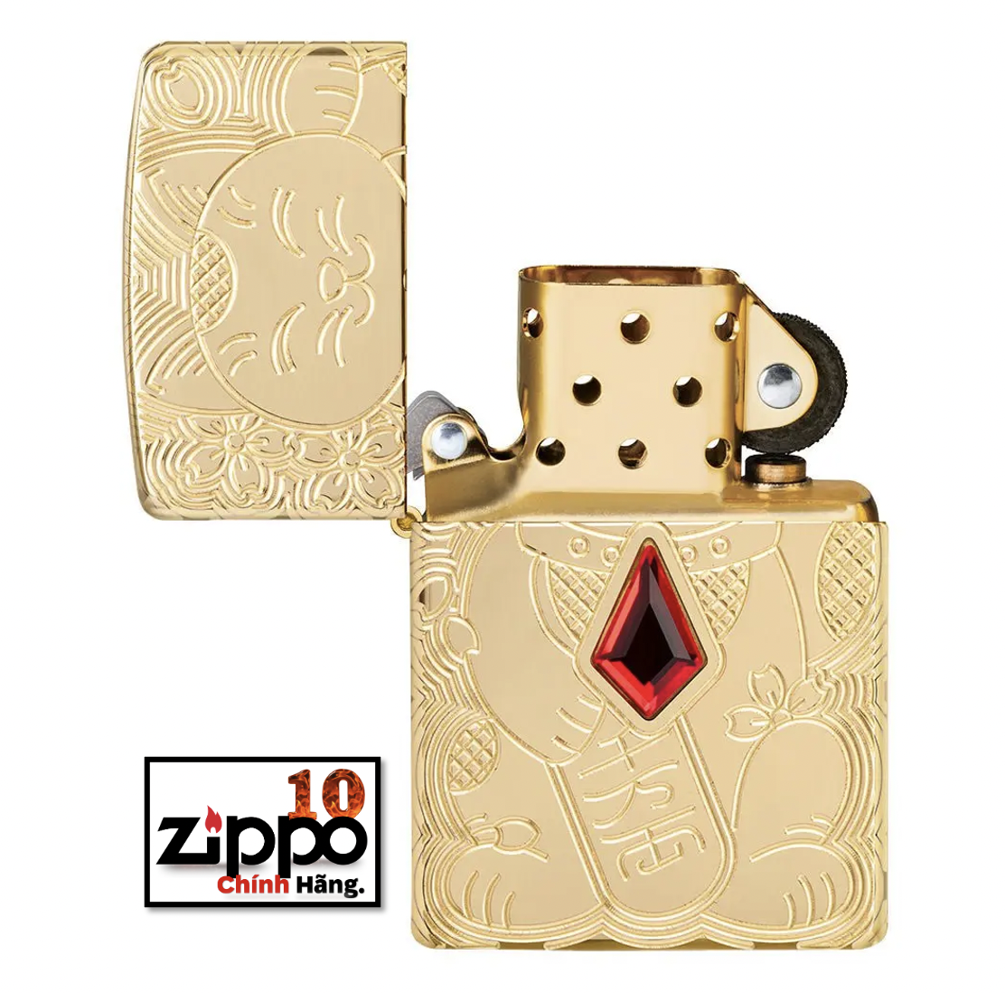 BẬT LỬA ZIPPO 49802 LUCKY CAT