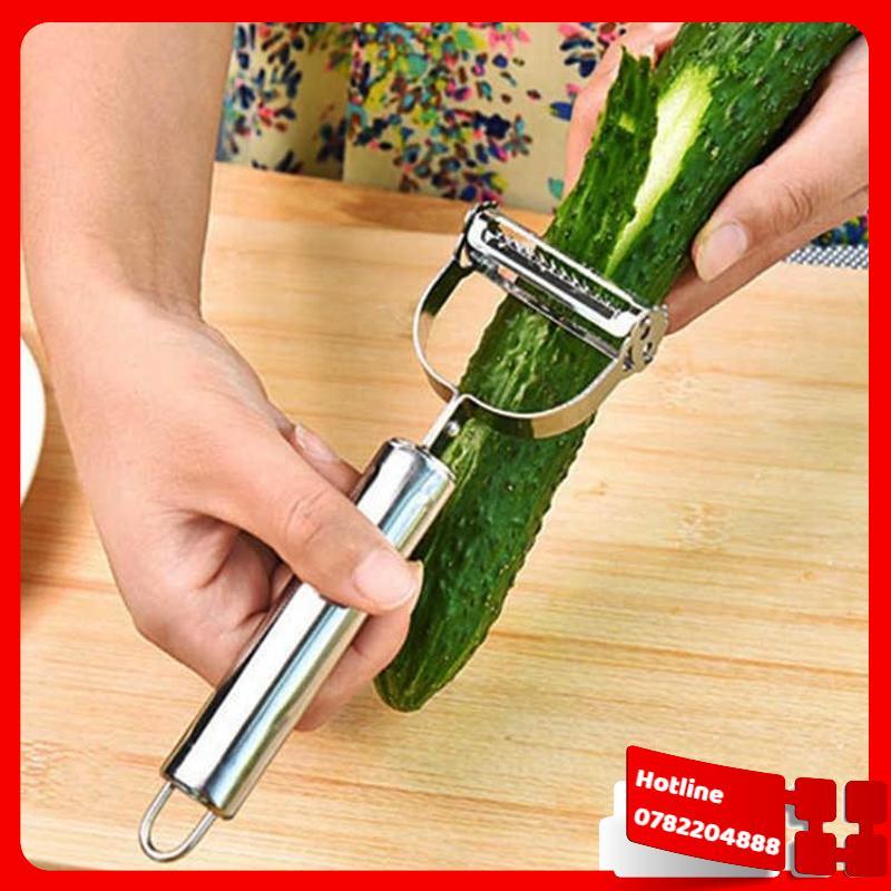 Nạo Gọt Hoa Quả Inox Loại 2 Lưỡi Cao Cấp - Loại Tốt