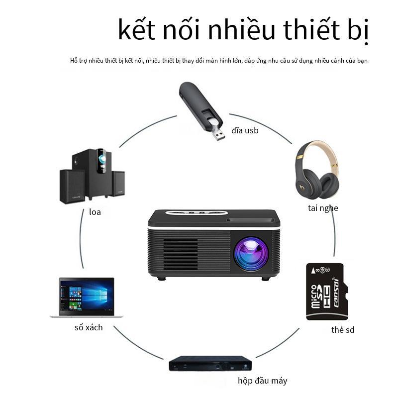 Đảm Bảo Chất Lượng Micro Máy Chiếu Gia Đình Máy Chiếu Mini Di Động Rạp Hát Tại Nhà Nhỏ Trẻ Em Máy Chiếu HD
