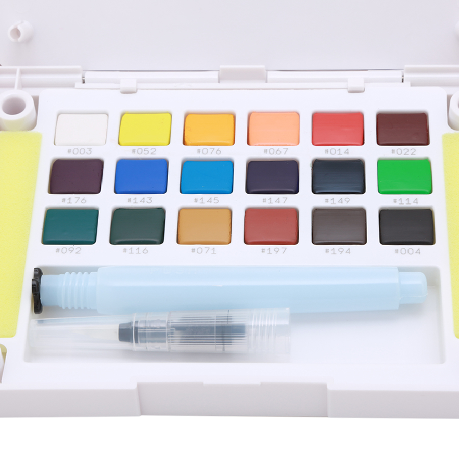 Màu Nước Nén Koi Water Colors Sakura 24 Màu - Tặng Kèm Sổ Vẽ A6