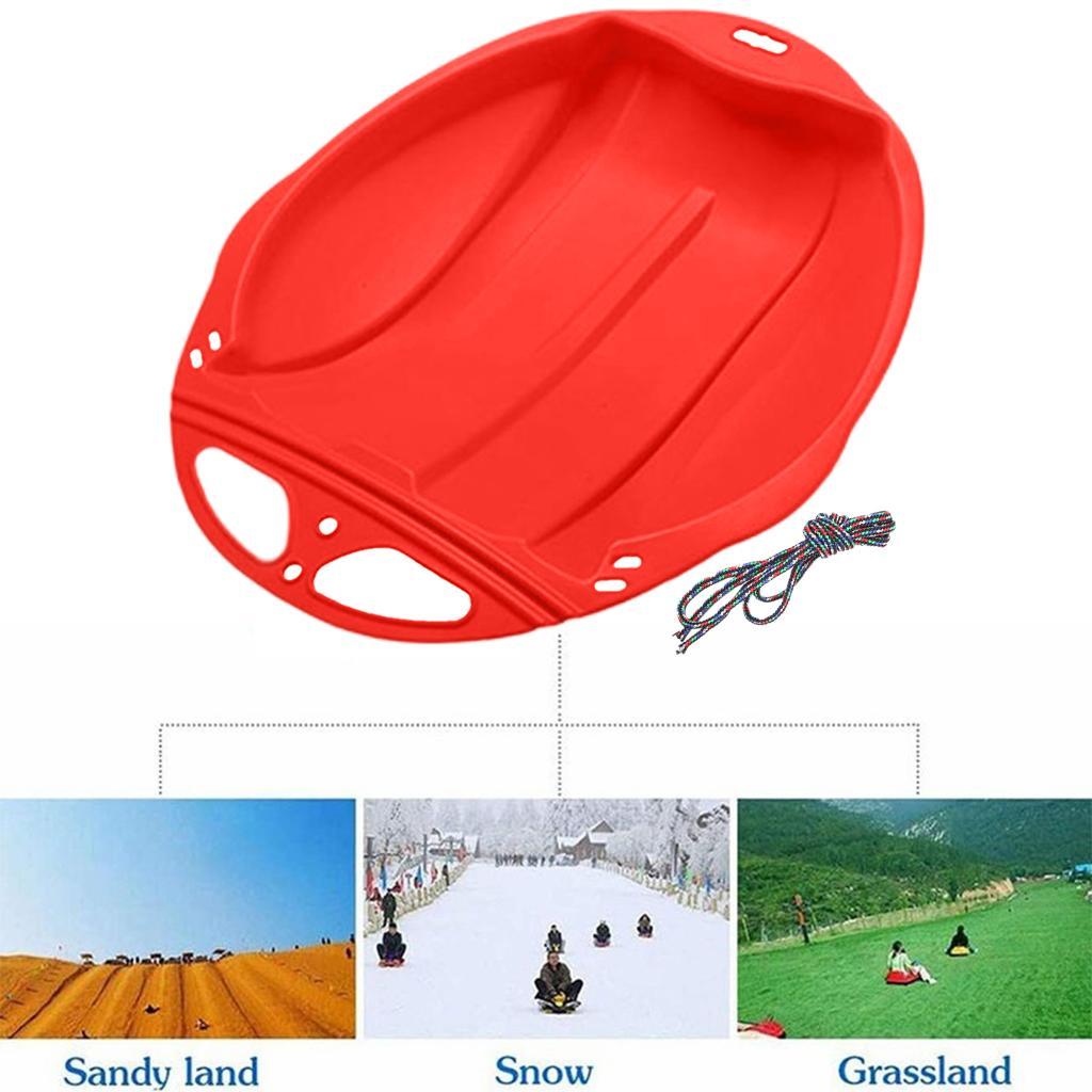 Snow Sled Sledge Skiing Toboggan Board Outdoor Luge Sports Game Kids Adult