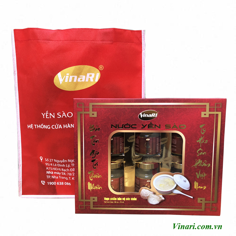 Hộp Yến sào Vinari ( 6 lọ x 70ml/ Hộp