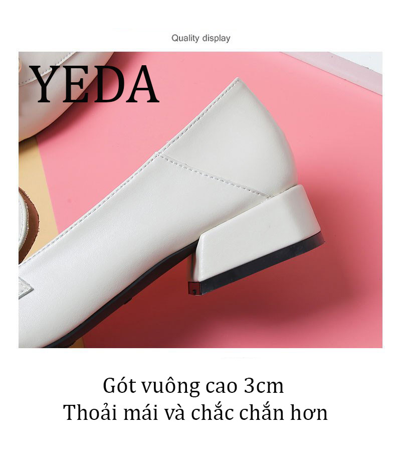 Giày nữ, giày công sở nữ cao cấp phong cách Nhật Bản đế cao 3cm - 189-4