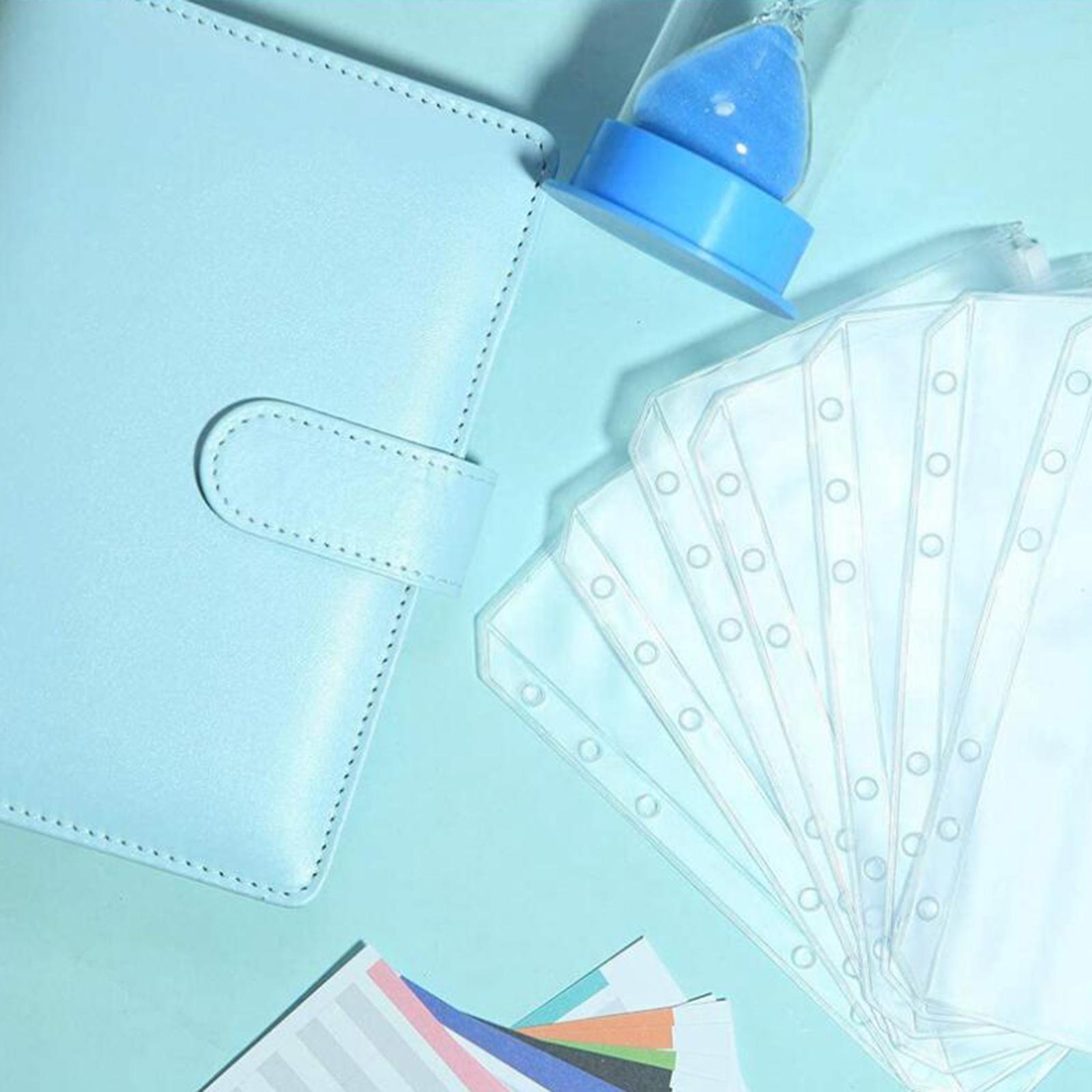 2x Notebook Binder with Binder Zipper Pockets for Home Office Gifts