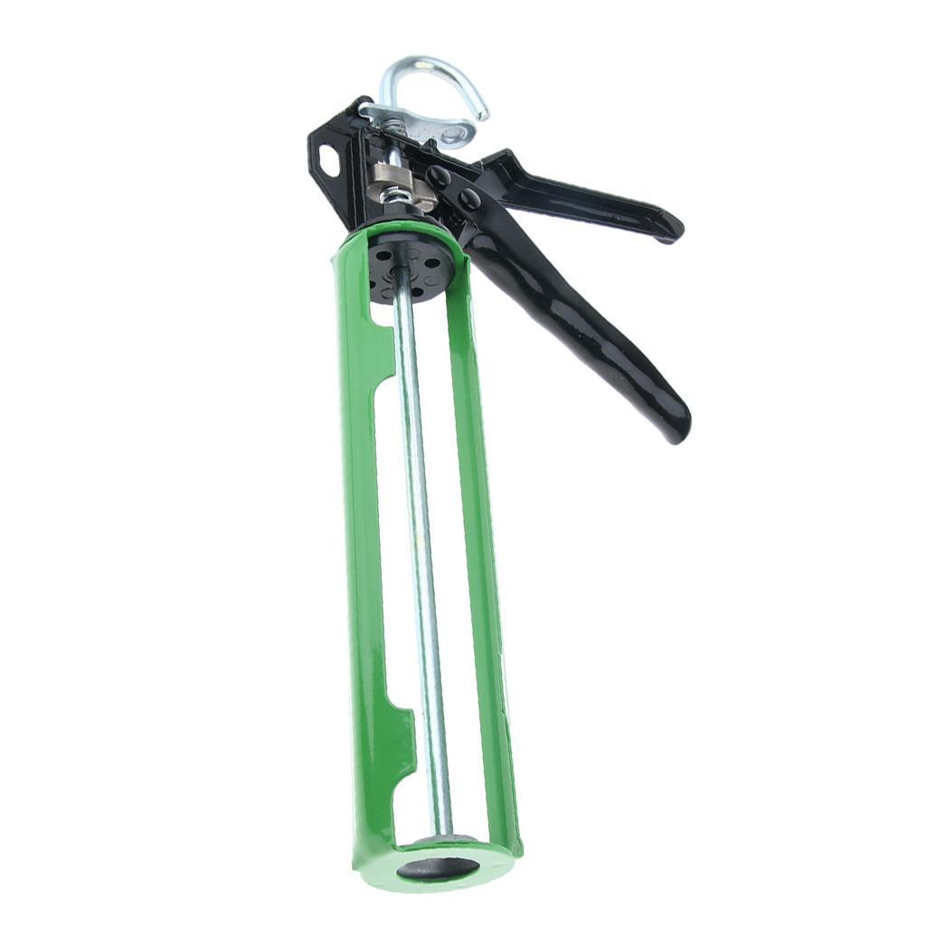 14'' Heavy Duty Rotating Caulking Gun Hand Tool Sealant Glass Glue Gun 300ml