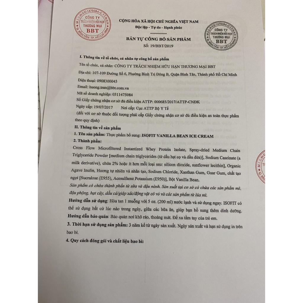 Nutrex Isofit 100% Whey Protein Isolate Hỗ Trợ Tăng Cơ Vị Cực Ngon