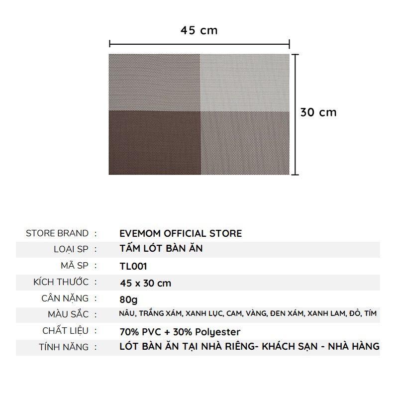 Tấm Lót Bàn Ăn, Miếng Lót Bàn Ăn Sang Trọng Nhựa PVC Chống Thấm Cách Nhiệt Cao Cấp