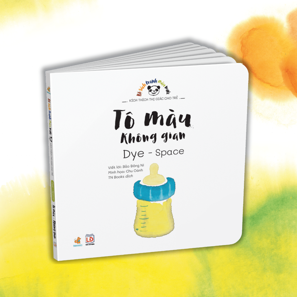 Bộ 4 Cuốn Sách Tranh Màu Nước Kích Thích Thị Giác Cho Trẻ
