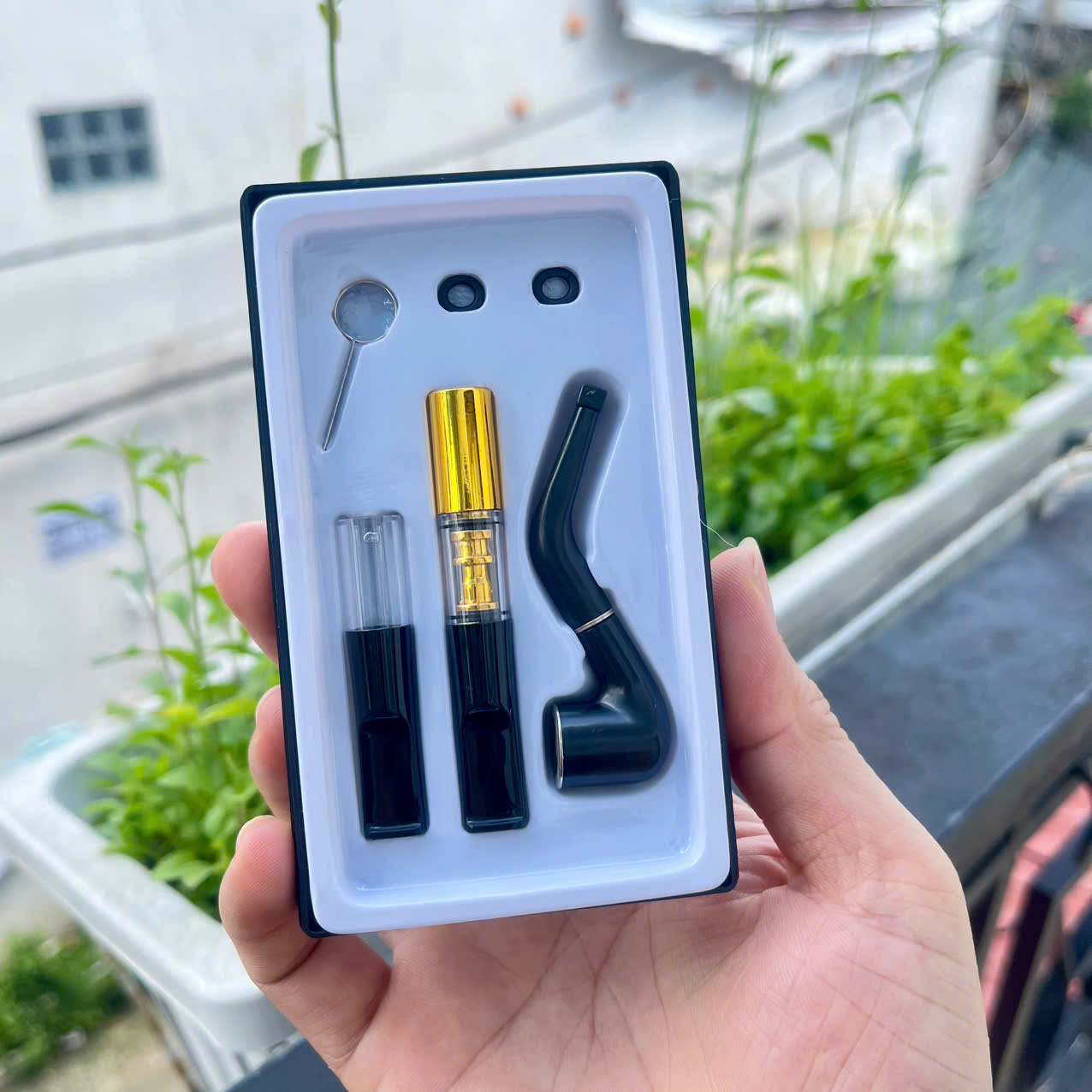 Bộ Tẩu và đầu lọc thuốc mini - quà tặng sảnh điệu dành cho Nam  - T0296