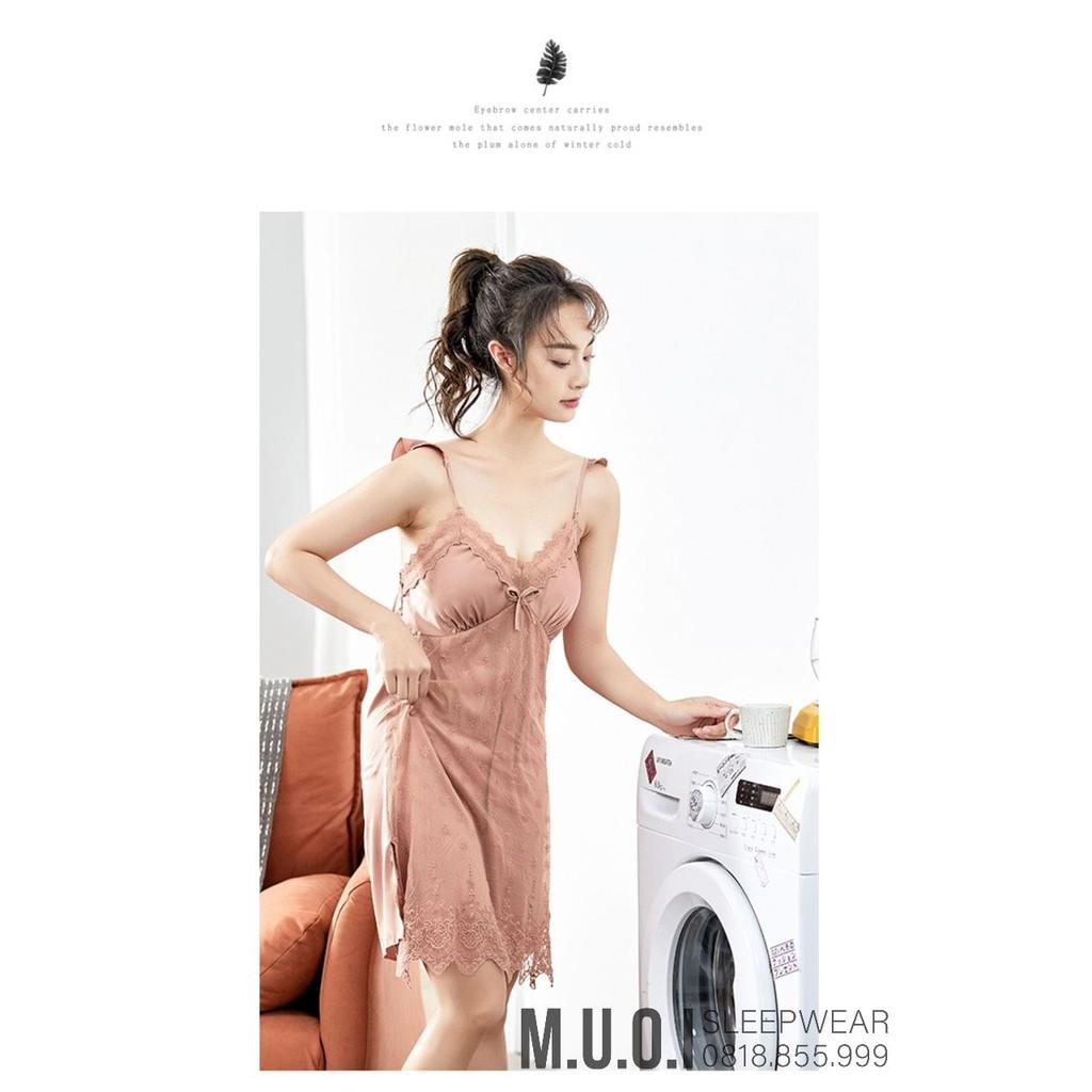 Váy ngủ sexy Quảng Châu - Sx 103 - Váy ngủ lụa cánh tiên hot 2021 QUẢNG CHÂU CAO CẤP -Hàng có sẵn( có video)