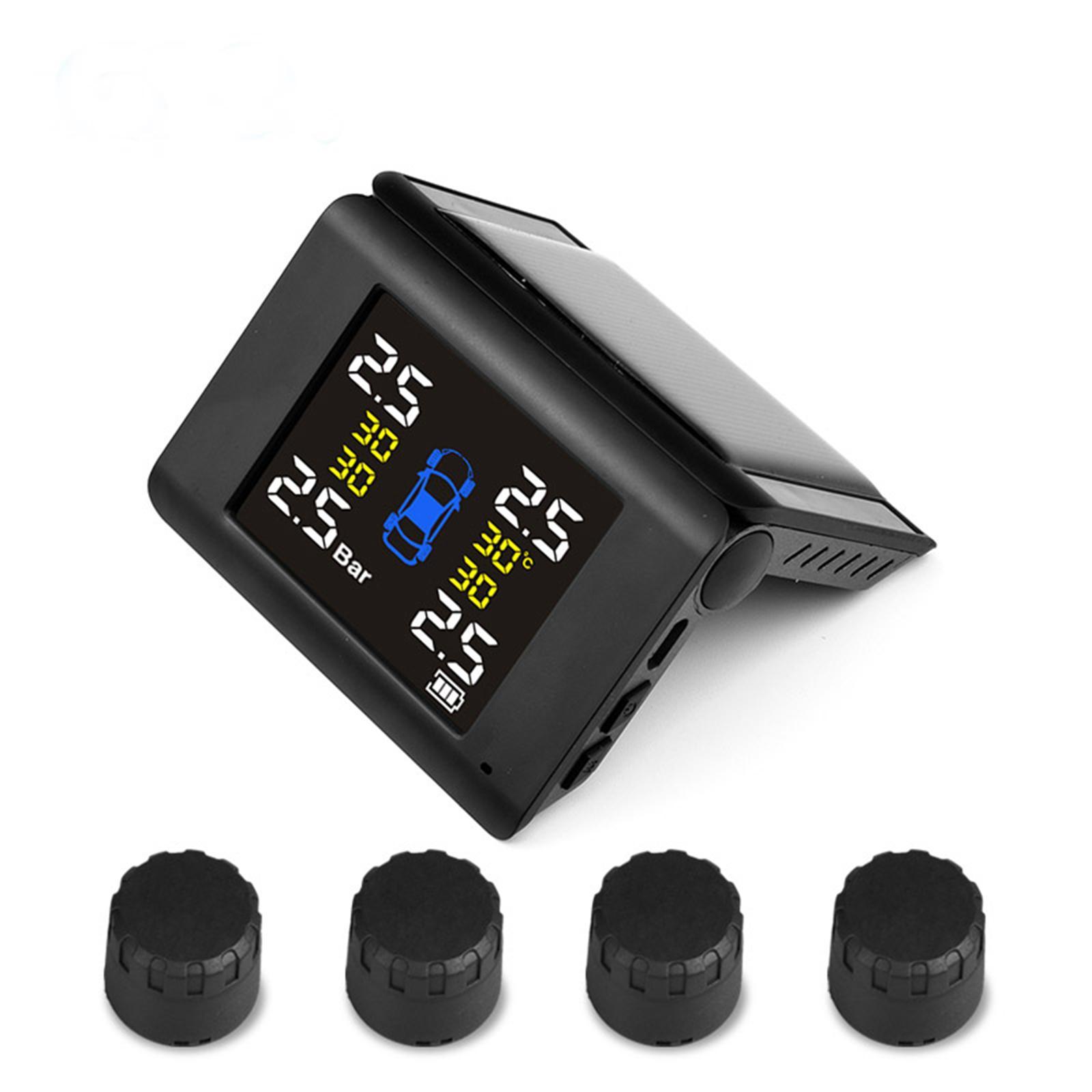 Car Tire Pressure Monitoring System with 4 Sensors Digital Fits for Truck