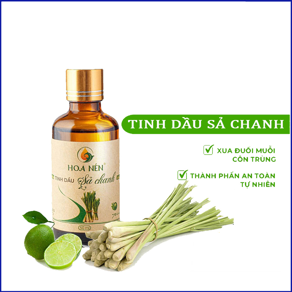 Tinh dầu sả chanh 30ml - Hoa nén