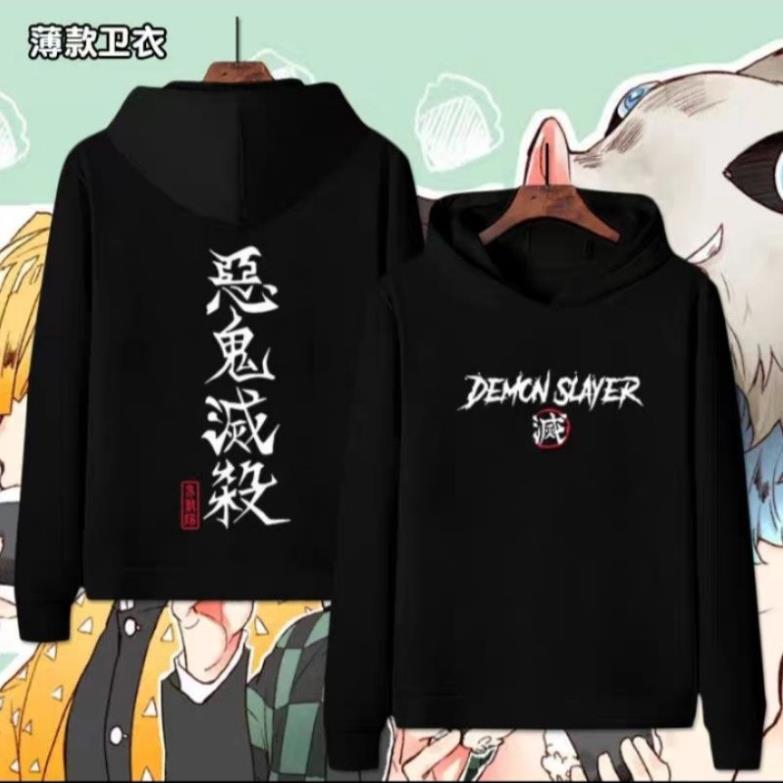Áo Hoodie Dài Tay Nam Nữ Anime Demon Slayer: Kimetsu no Yaiba0 giá tận xưởng
