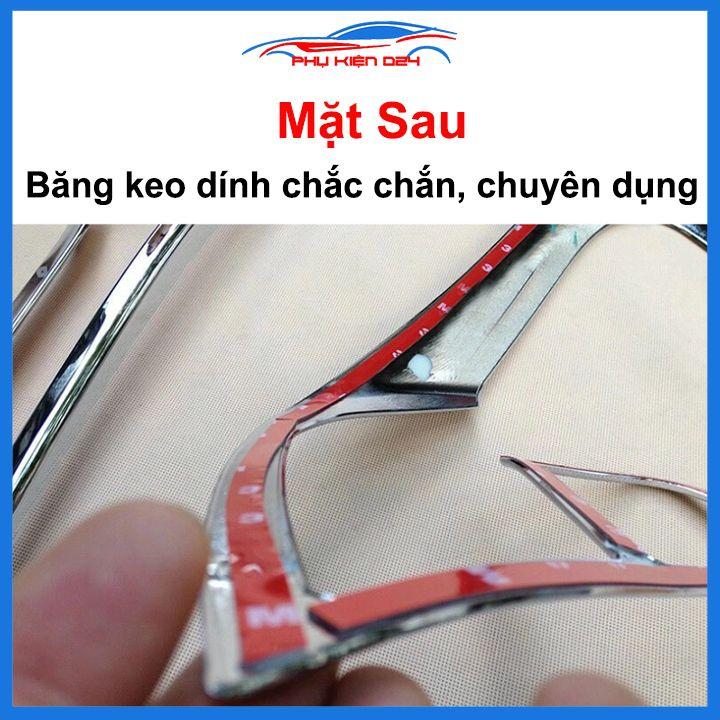 Ốp viền đèn pha hậu mạ crom Honda Jazz chống trầy trang trí bảo vệ xe