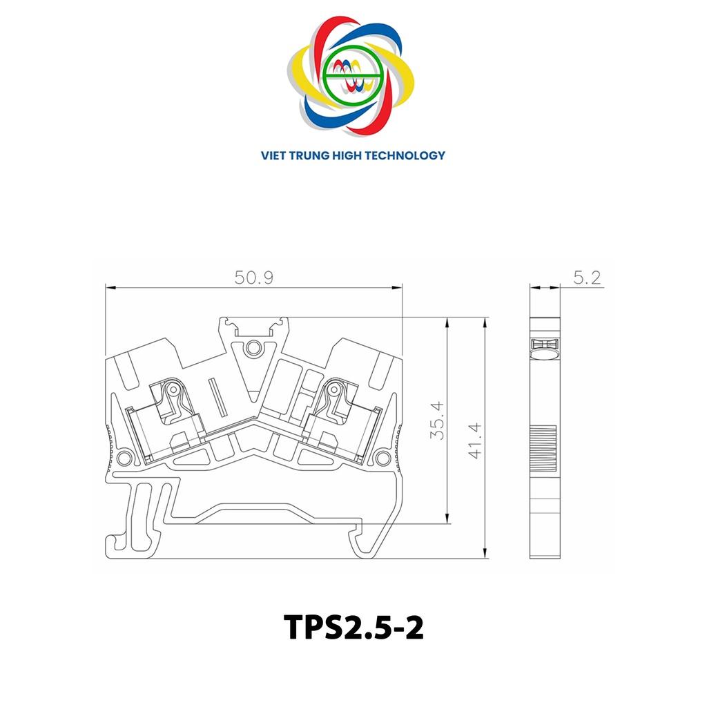 Hộp 100 cái cầu đấu kẹp SUPU TPS2.5-2