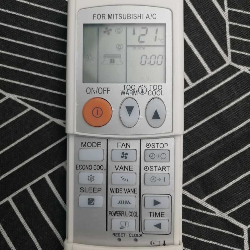 Điều Khiển Điều Hòa Mitsubishi Nắp Trượt-Remote Máy Lạnh Mitsubishi 2 Chiều
