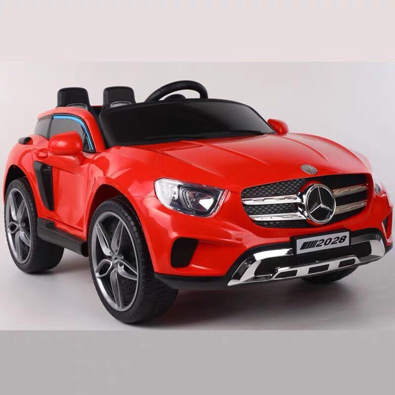 Ô tô xe điện trẻ em BABY KID MERCEDES KP-2028 đồ chơi vận động cho bé 2 chỗ 4 động cơ (Đỏ-Trắng)