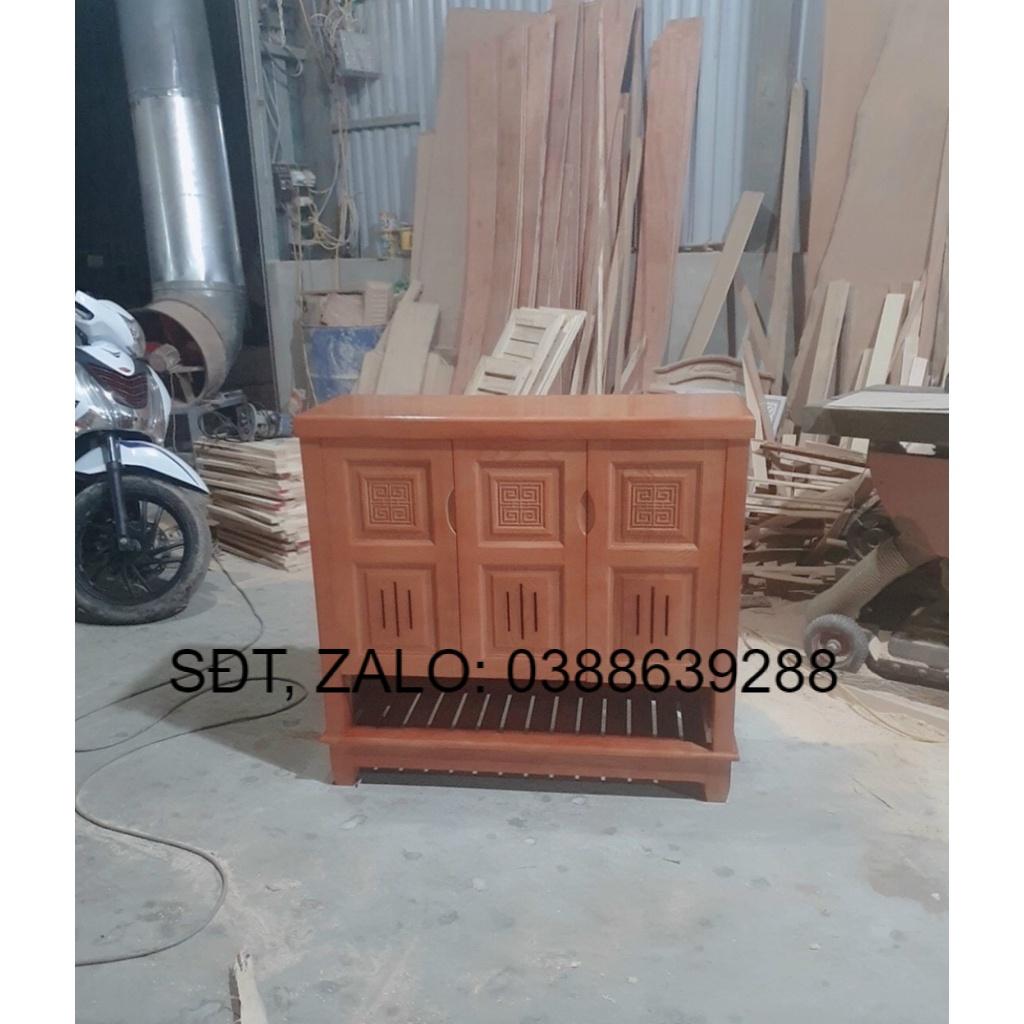 Tủ để giày dép gỗ xoan đào giá thật