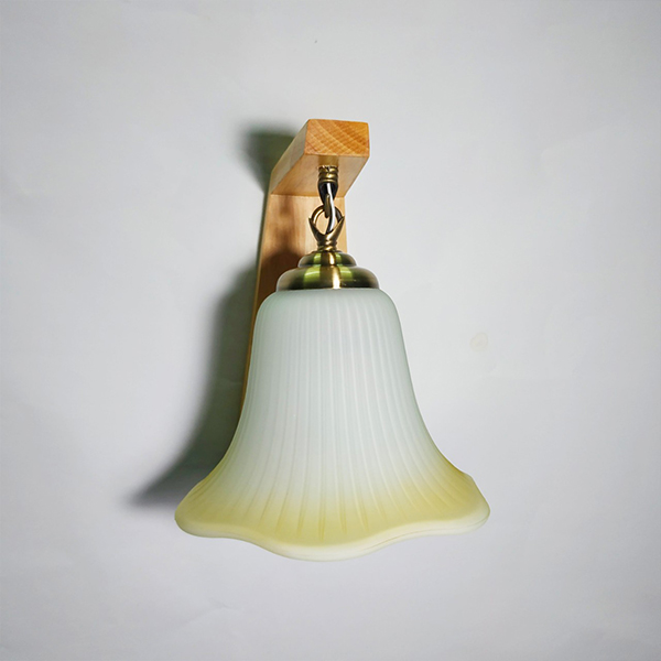 Đèn tường - đèn cầu thang đế gỗ - Kèm bóng LED chuyên dụng