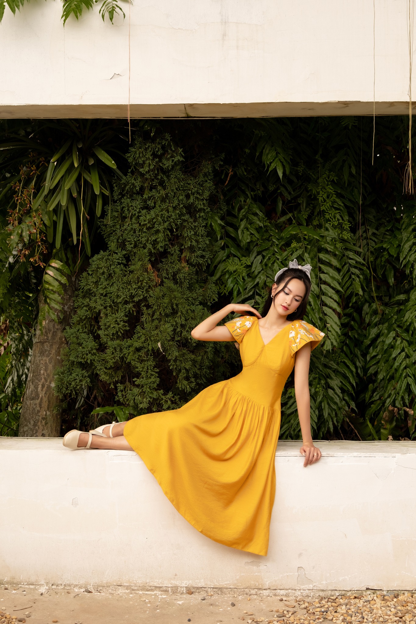 OLV - Đầm Gladys Combined Embro