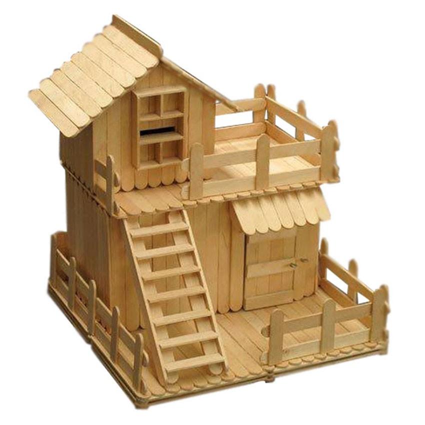 Que Kem Gỗ , Đè Lưỡi, Que Tròn Làm Mô Hình Handmade