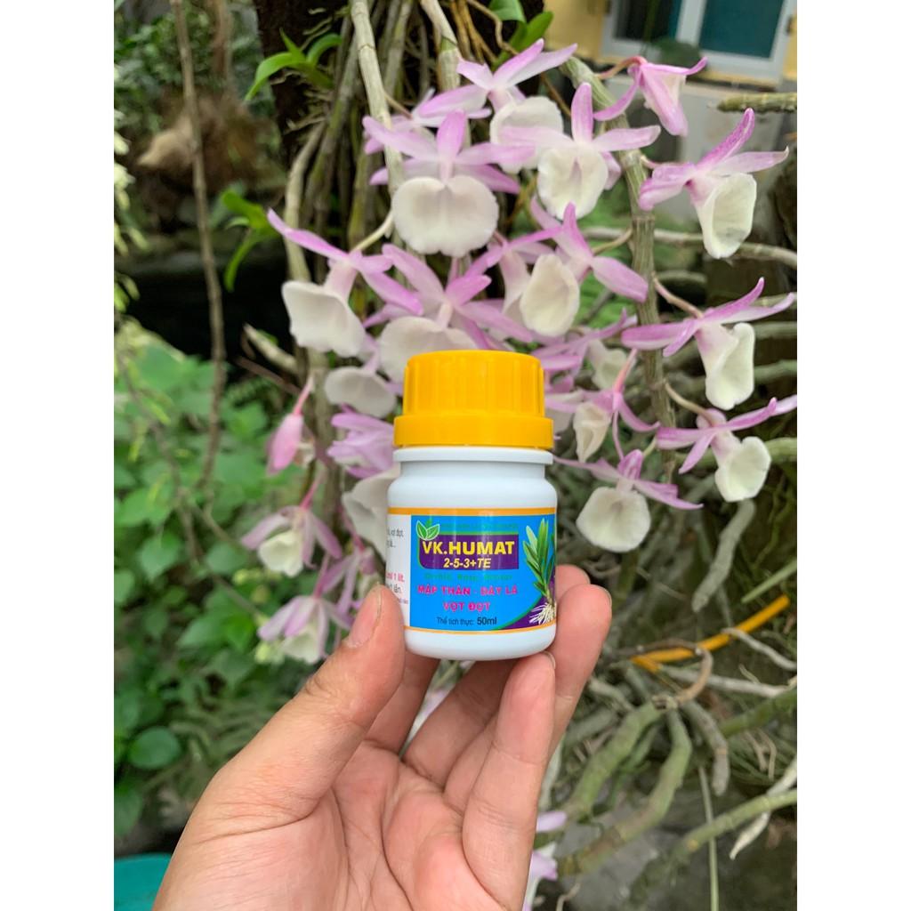 Phân bón lá NPK sinh học VK HUMAT 2-5-3+TE 50ml Mập Thân - Dày Lá - Vọt Đọt