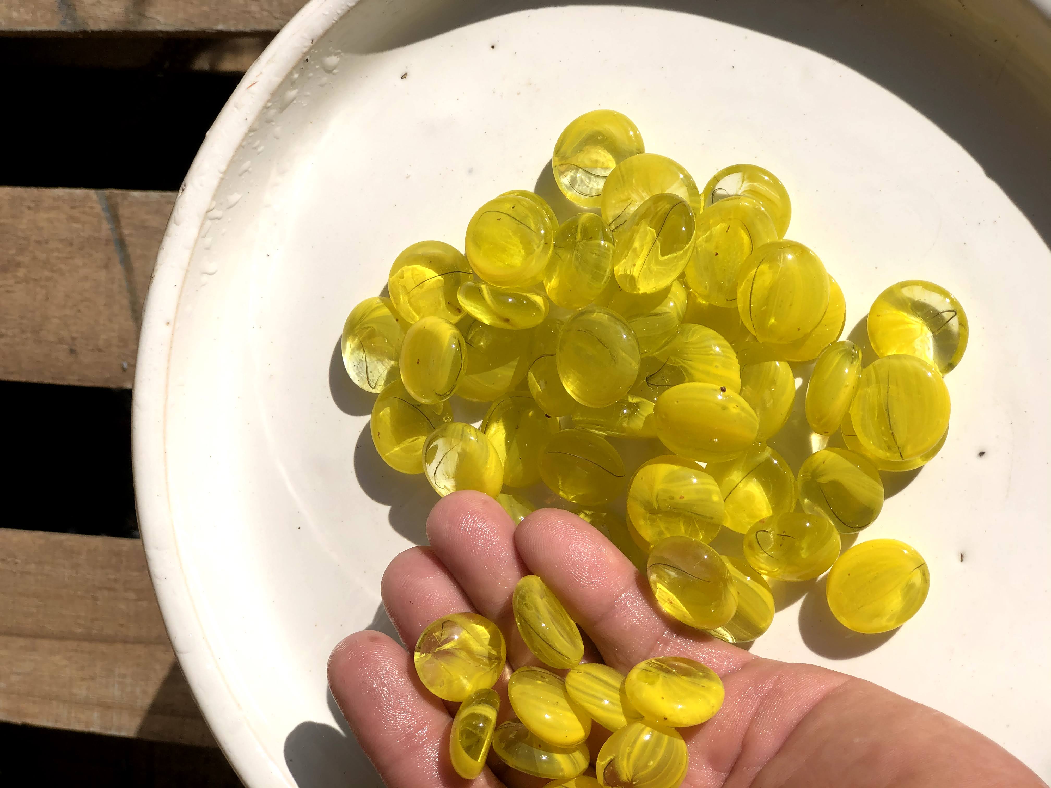 1,2 kilogam Đá thuỷ tinh trang trí cây trồng, chậu nuôi cá SS19
