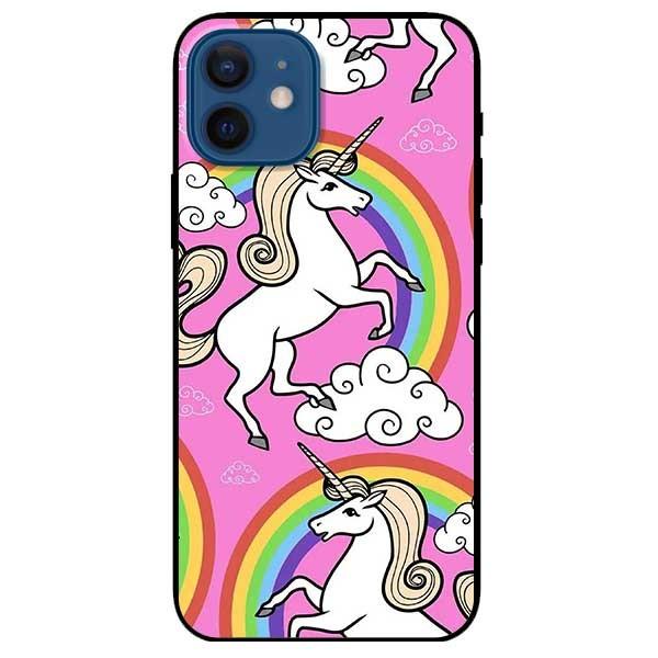 Ốp lưng dành cho Iphone 11 - 11 Pro - 11 Pro Max mẫu Họa Tiết Ngựa Cầu Vòng