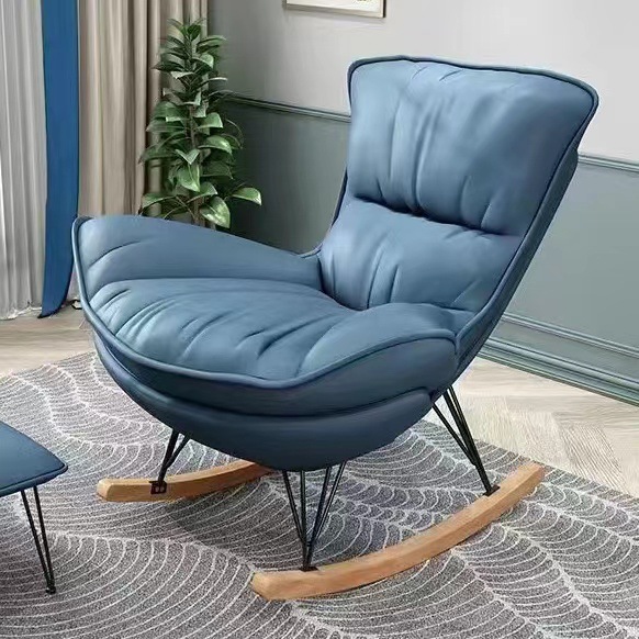 Ghế thư giãn bập bênh Tặng kèm ghế gác chân, chính hãng NIKITA, có đệm sofa tách rời