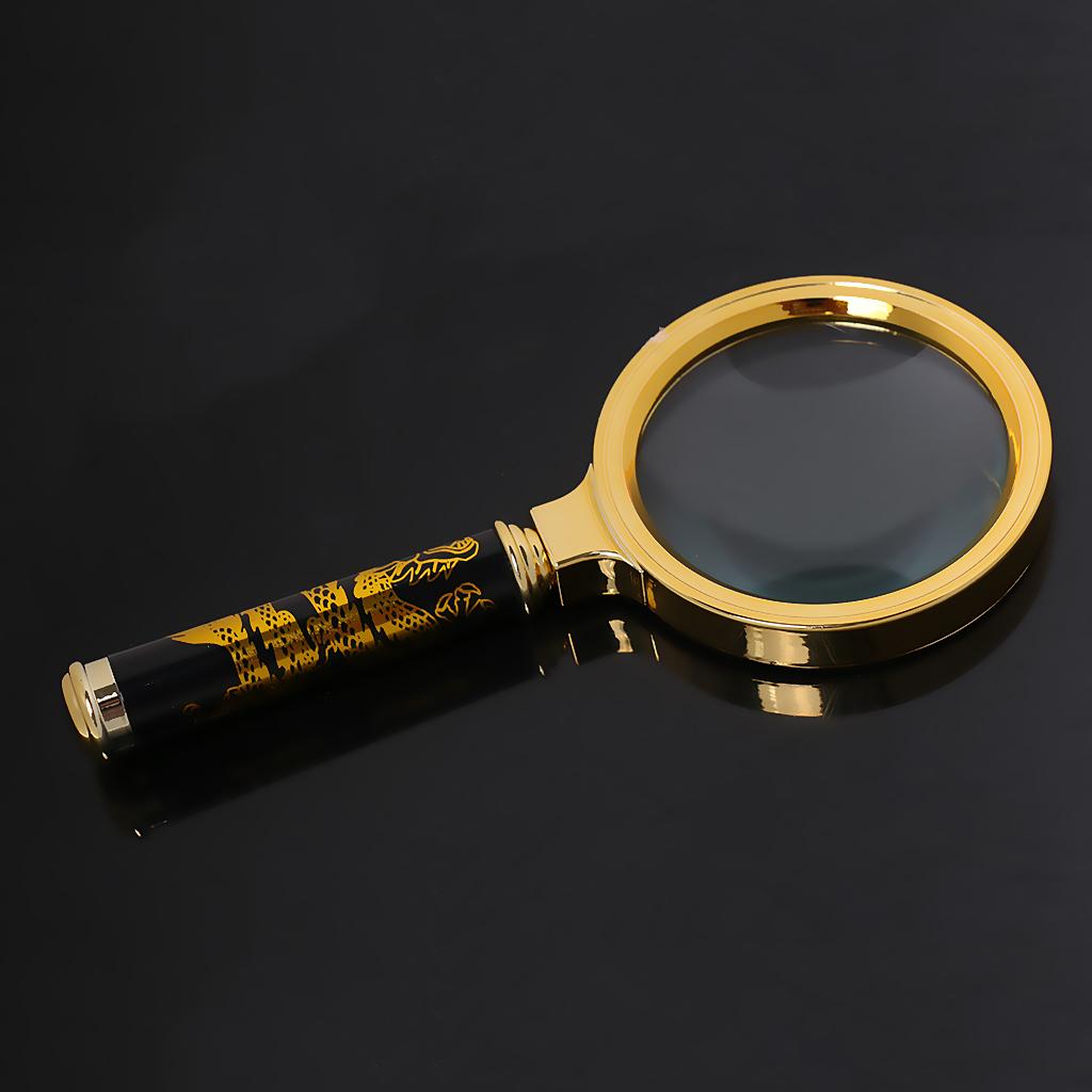 70mm Hand Held Magnifying Glass Optical Reading Tool Hobby Loupe Loop Lens