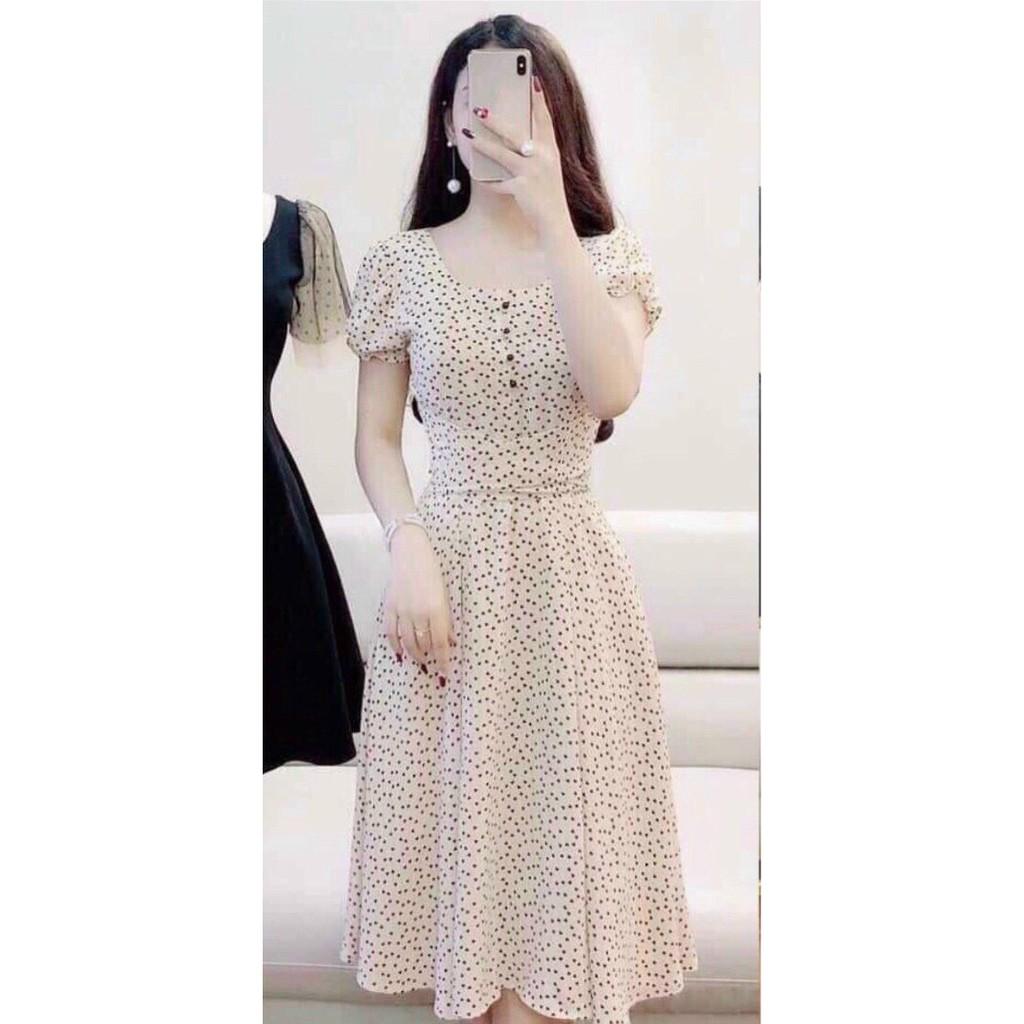 Đầm xòe lụa bi xinh xắn có đủ size S M L XL XXL