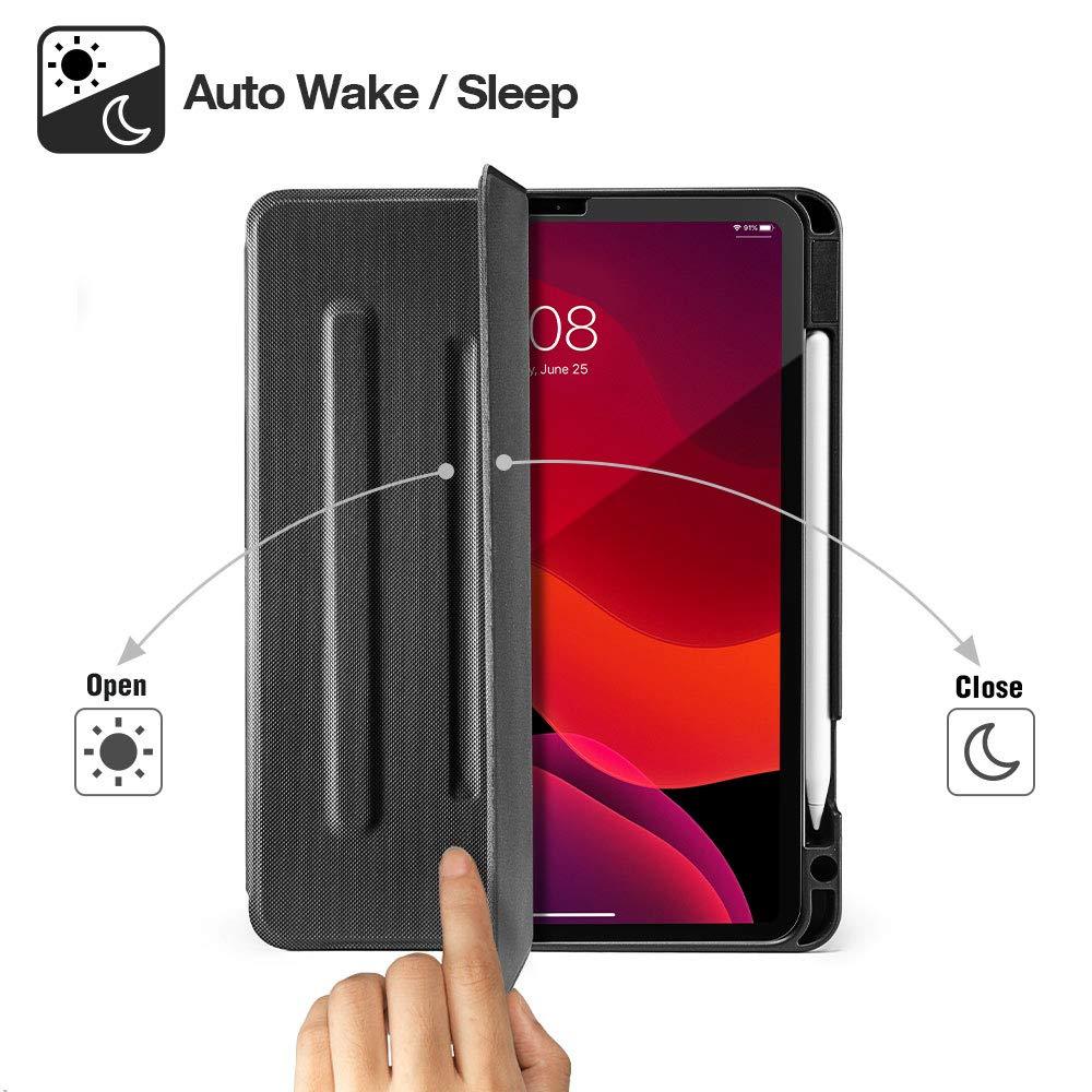 Bao da TOMTOC từ tính đa góc for Ipad Pro 11 inch Black - - Hàng chính hãng