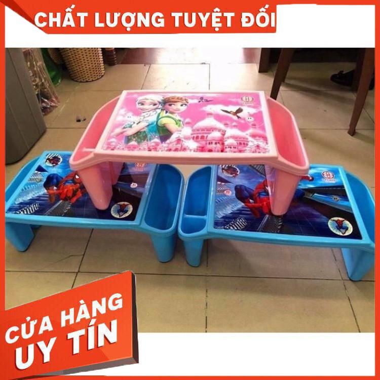 Bàn Học Nhựa Việt Nhật Cho Bé Có Ngăn Để Bút viết – nhiều màu cho bé lựa chọn