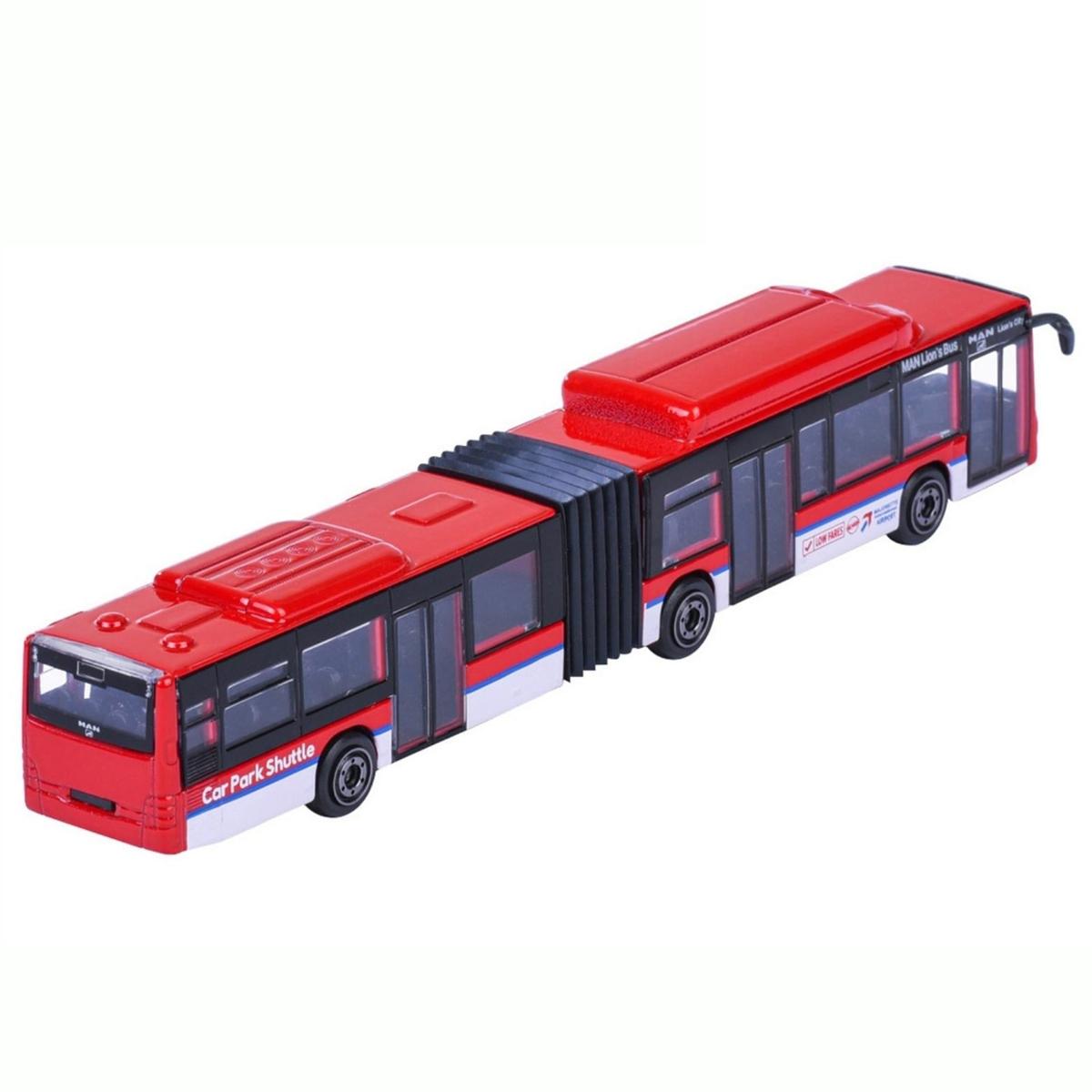 Đồ Chơi Mô Hình Xe City Bus Man + Avenio Tram - Majorette 8503003001 - Màu Đỏ